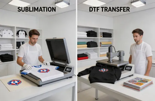 Apparel and sportswear sublimation and DTF